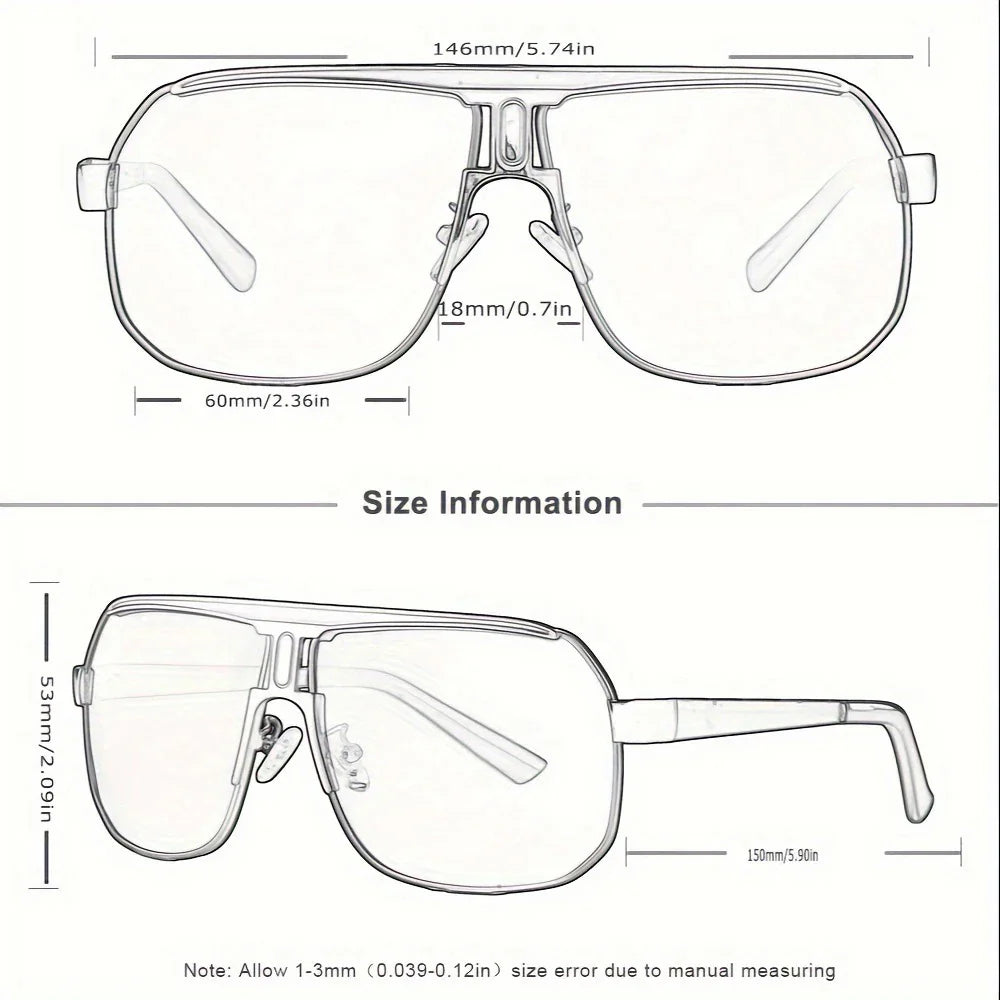 Polarized Oval Sunglasses Gradient Lens Stainless Steel Frames