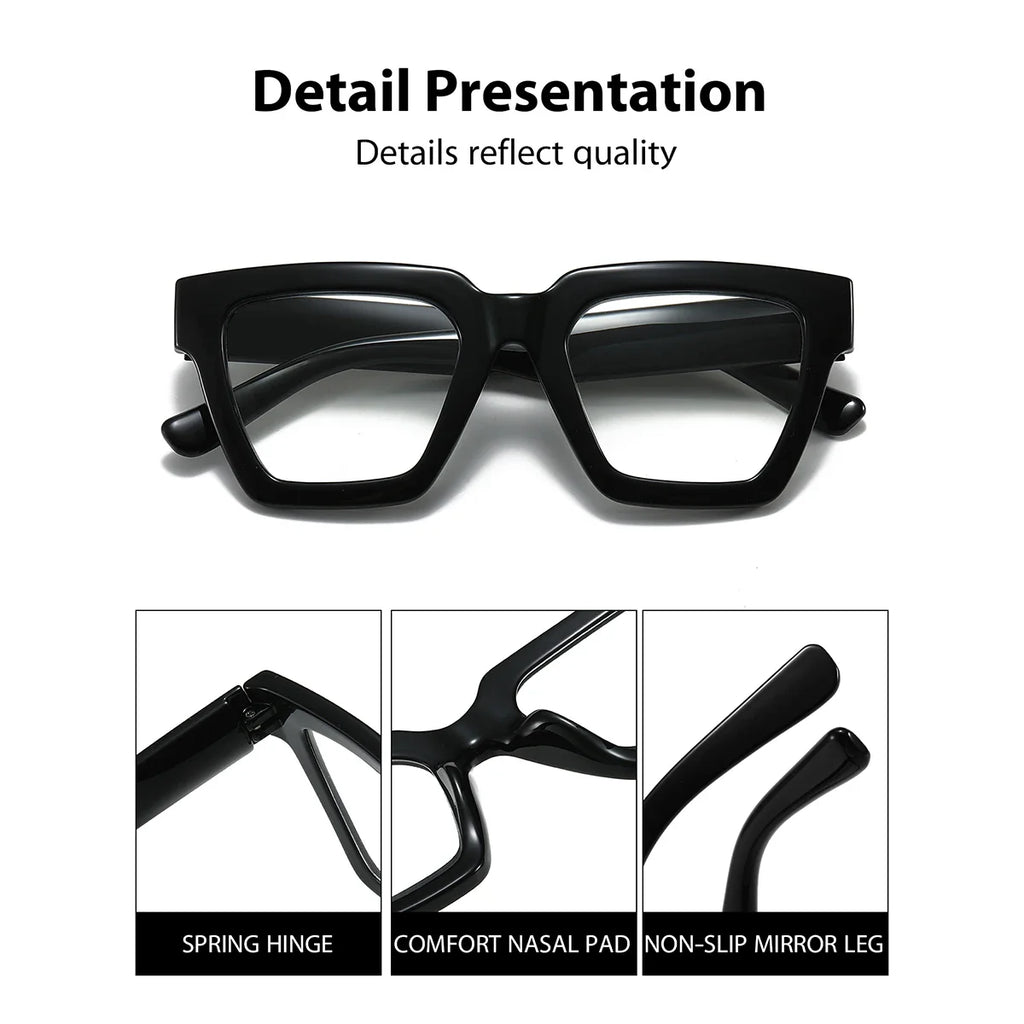 Retro Leopard Print Reading Glasses with Blue Light Filter