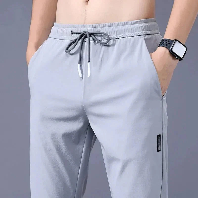 Slim Fit Stretch Jogger Pants with Elastic Waist