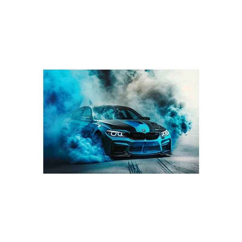 Large Size Retro Sports Car Poster Classic Luxury Racing Graffiti Canvas Painting Supercar Watercolor Wall Art Room Home Decor