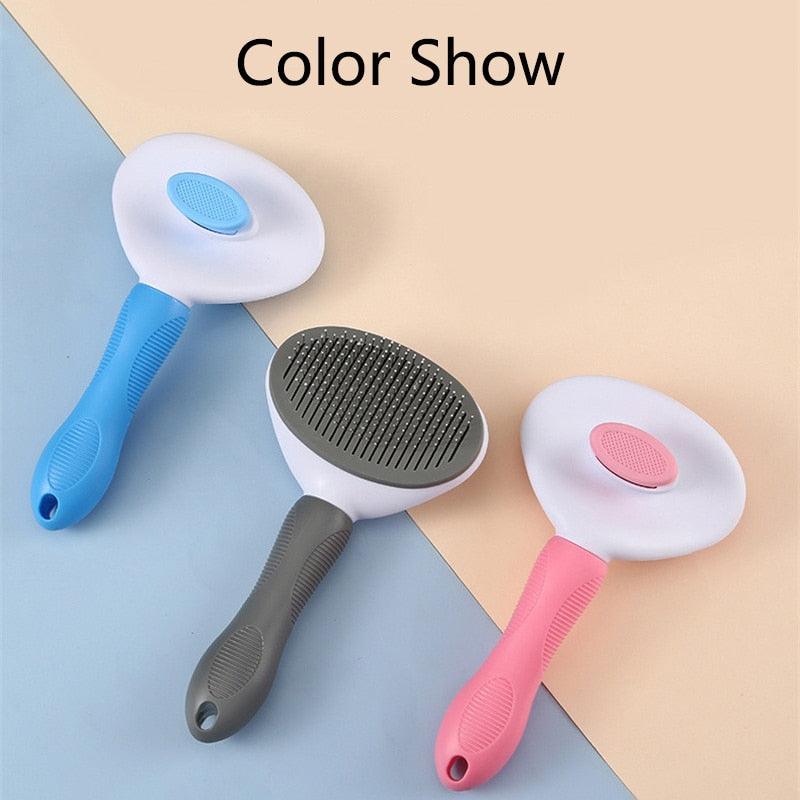Self-Cleaning Pet Grooming Brush for Long and Short Hair