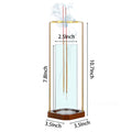 Glass Incense Holder for Dual Sticks Anti-Ash Flying Incense Burne with Ash Catcher Incense Stick Holder for Yoga Meditation Spa