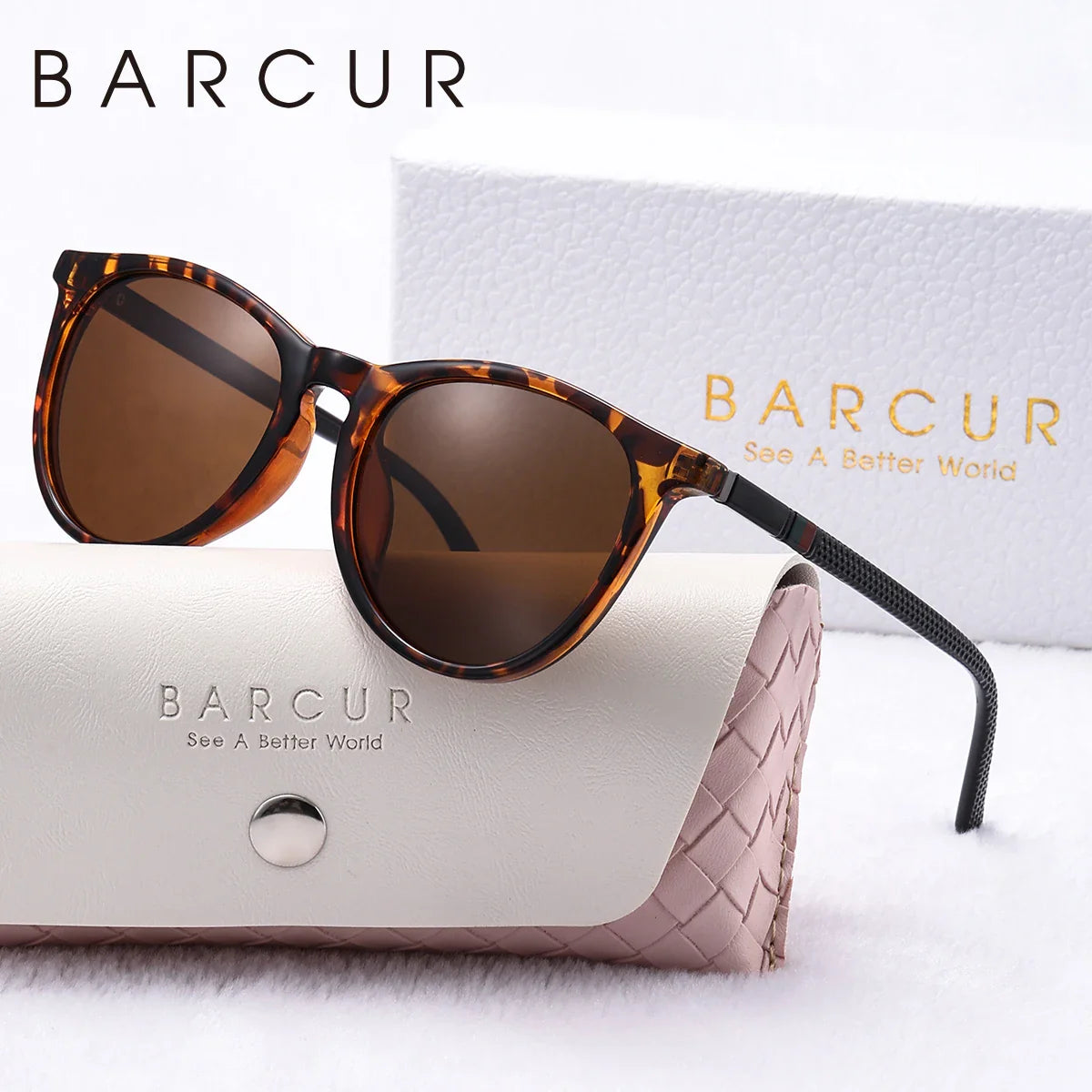 Pink Round Polarized Sunglasses – Lightweight Fashion Eyewear