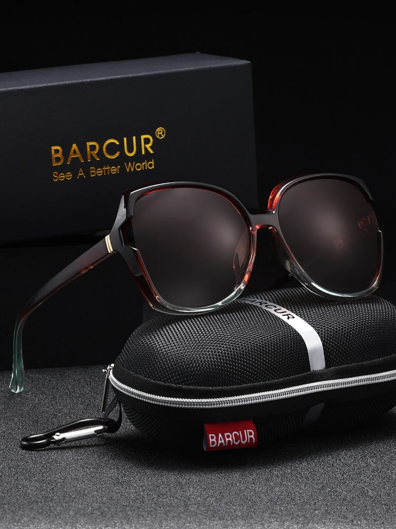 Oversized Square Polarized Sunglasses for Streetwear Style