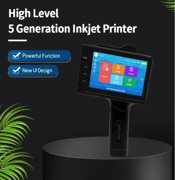Portable Handheld Inkjet Printer – 25.4mm TIJ Printer for Logos & Barcodes