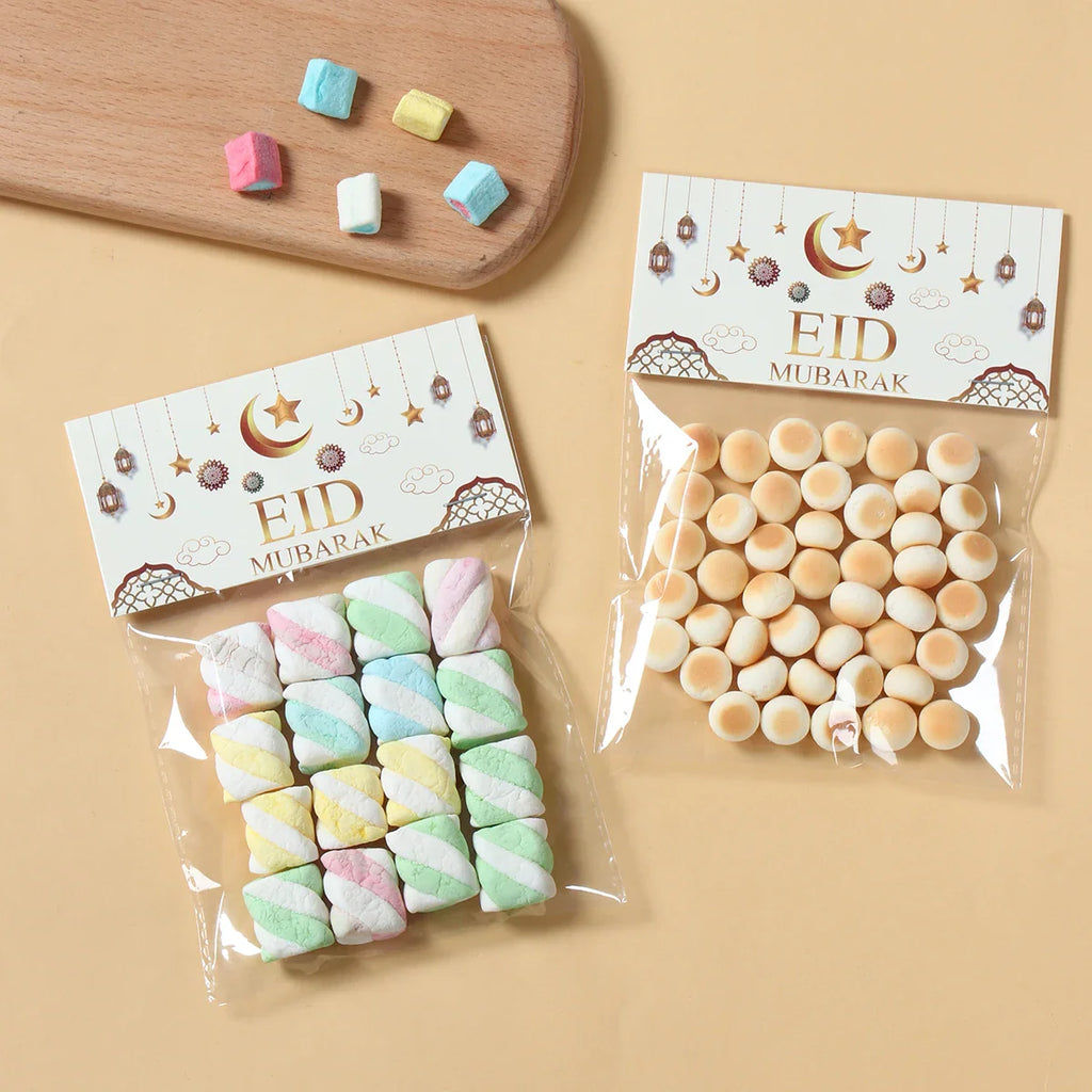 Eid Mubarak Treat Bag Topper Candy Bag Ramadan Decorations For Home 2025 Islamic Muslim Party Decor Ramadan Kareem EID Al Adha