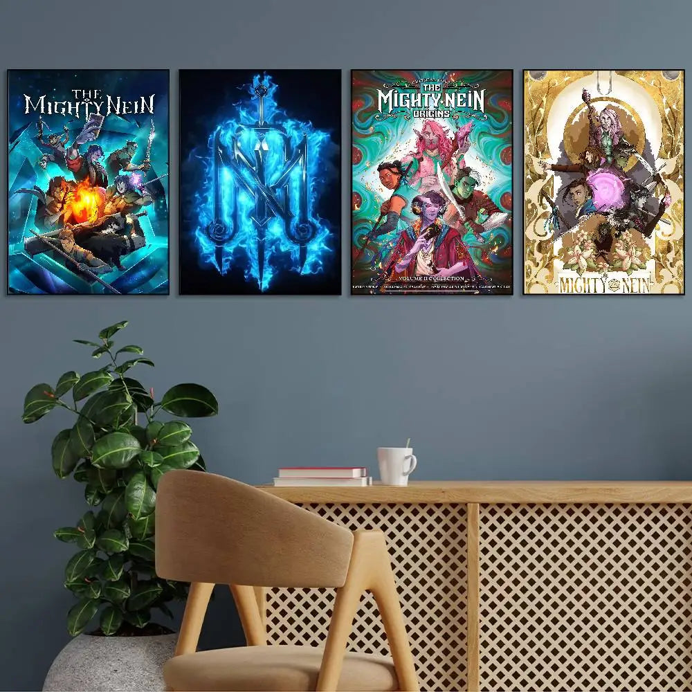 Animation The Mighty Nein Poster HD Art Sticky Wall waterproof Home Living Room Bar Decoration