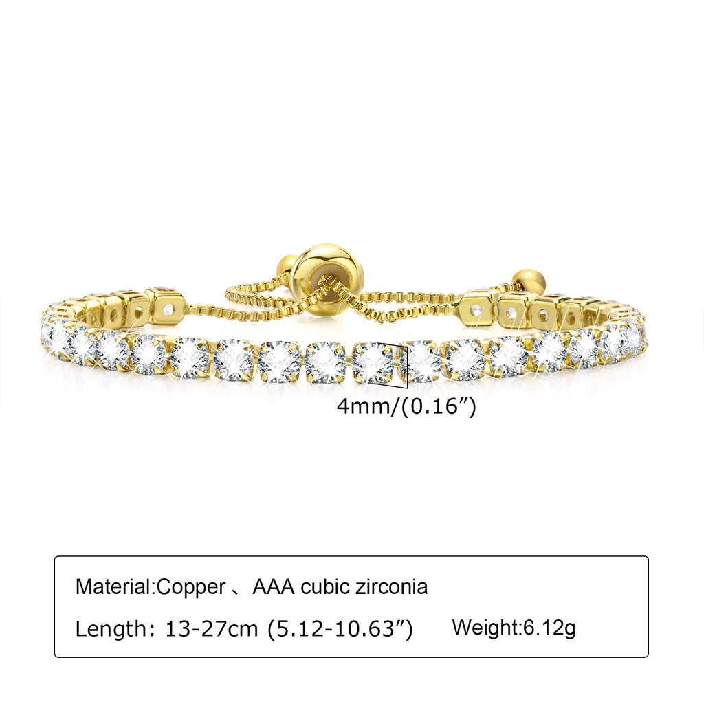 Statement Stainless Steel Chain Bracelet for Women, Vintage 18k Gold Plated Elegant Jewerlry