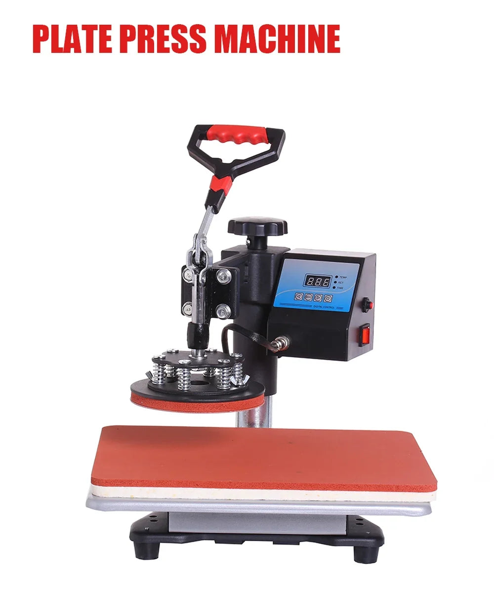 15-in-1 Heat Press Machine, Sublimation Combo for T-Shirts Mugs Caps Plates