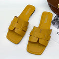 Women Flat Summer Sandals Open Back Casual Slip On Slides - Image 8
