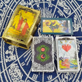 New Version Premium Quality Gold Foil Tarot Divination Oracle Cards With Colorful Illustrated Manual and Megnetic Box