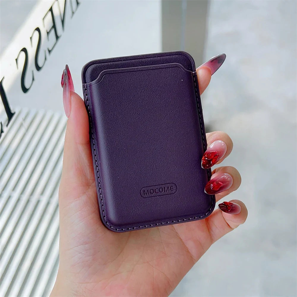 MagSafe Leather Wallet Card Holder for iPhone  Galaxy