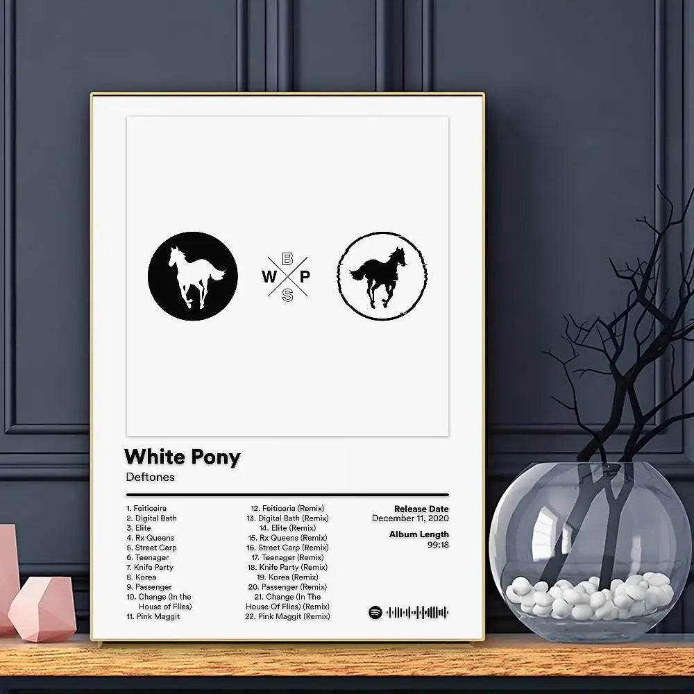 D-Deftones Private Music Poster HD Art Sticky Wall Waterproof Home Living Room Bar Decoration