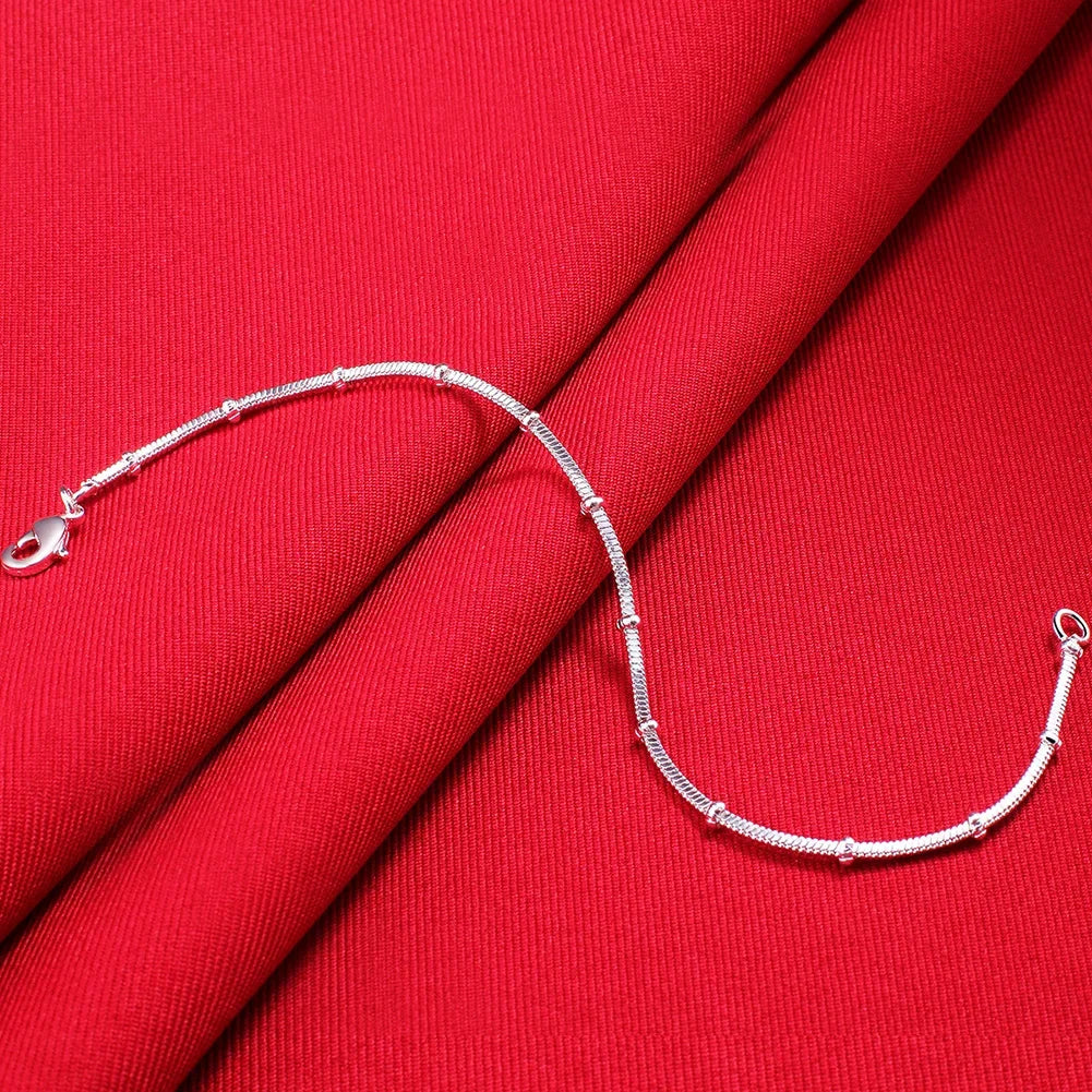 Hot new 925 sterling silver Bracelets for women fine snake bone beads chain fashion Wedding party Christmas gifts Jewelry