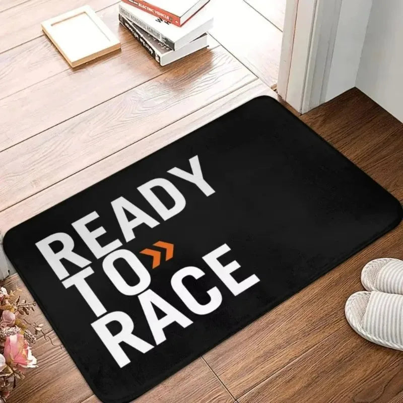 Ready To Race Front Floor Door Entrance Mat Indoor Motorcycle Rider Bath Kitchen Doormat Balcony Doormat Rug Toilet Footpad
