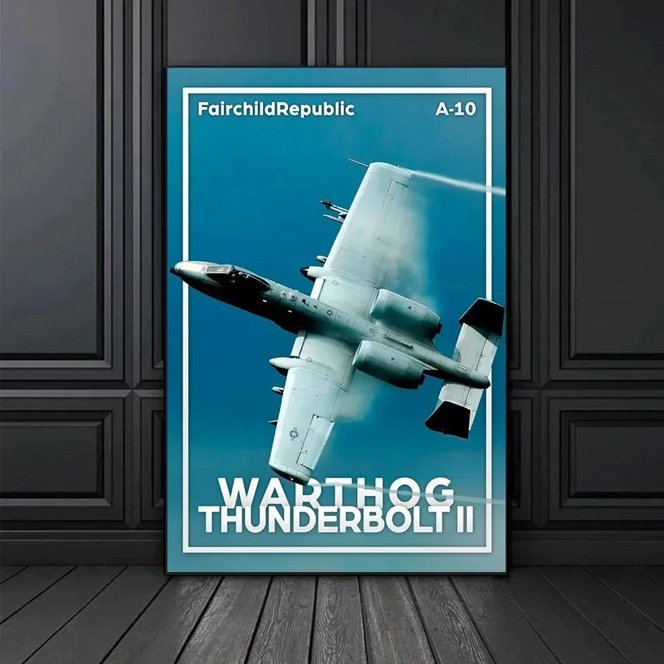Classic Wall Art World Aircraft F16 Blackbird Fighter Jet HD Canvas Printed Poster Home Living Room Bedroom Decorative Pictures