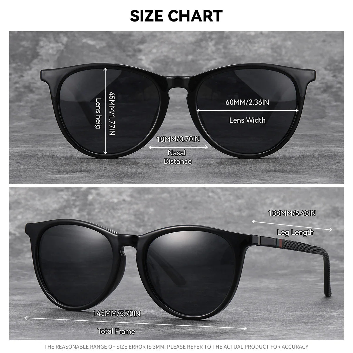 Polarized Cat Eye Sunglasses for Women Lightweight UV400 Protection