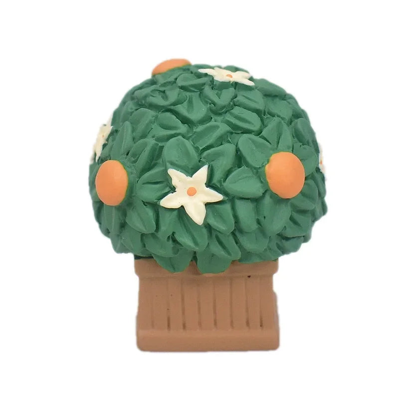 Cute Cat Ornament Admiring Flowers Scene ZAKKA Cherry Blossom INS Trendy Toy DIY Resin Handicraft Ornament