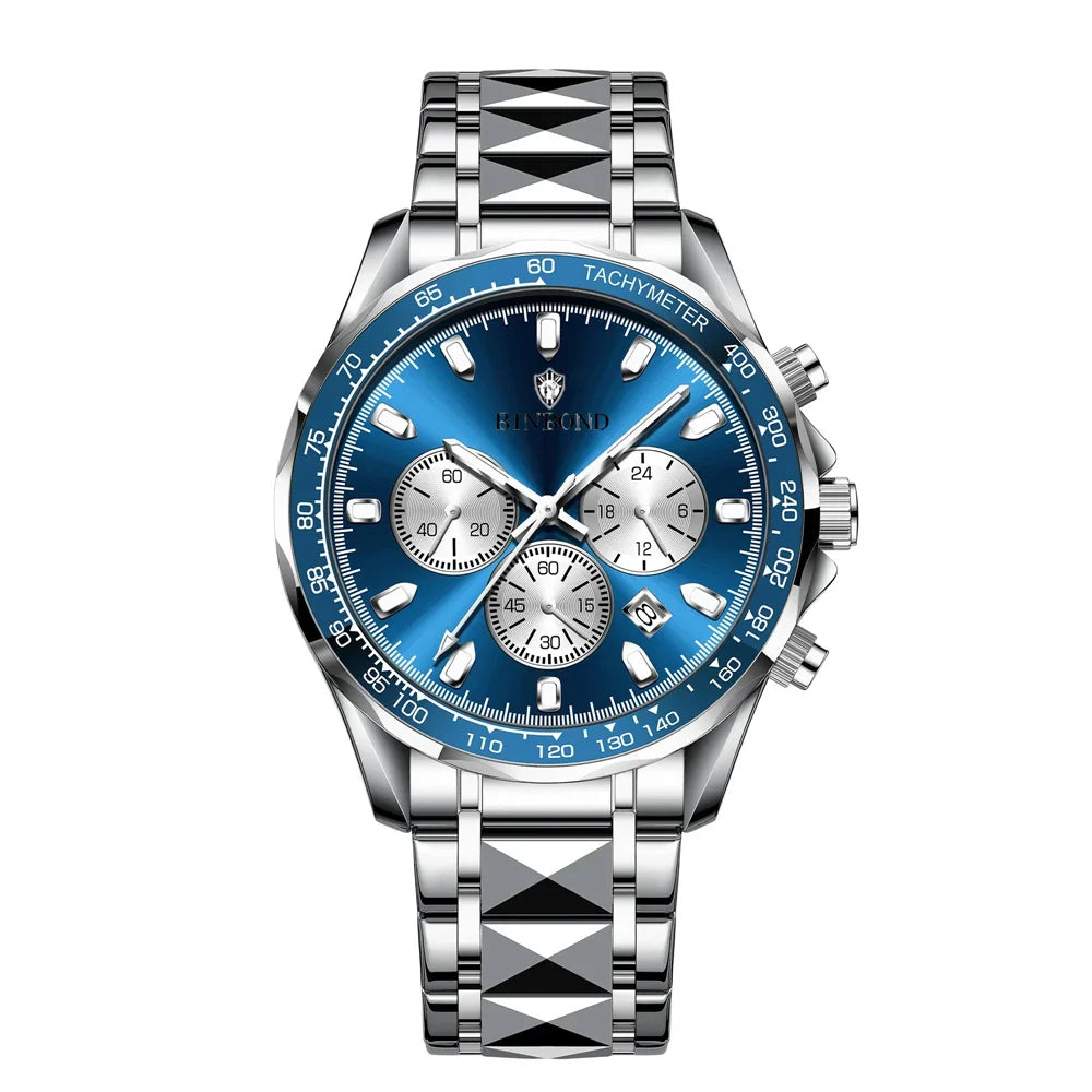 Sports New Men Chornograph Watch For Man Luxury Brand Fashion Quartz Wristwatches Gifts Mens Watches Automatic Digital Clock