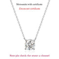 Smyoue 1-5CT Rose Gold Color Moissanite Necklace for Women D Color Sparkling Classic Lab Diamon Pendant Sterling Silver 925 100%