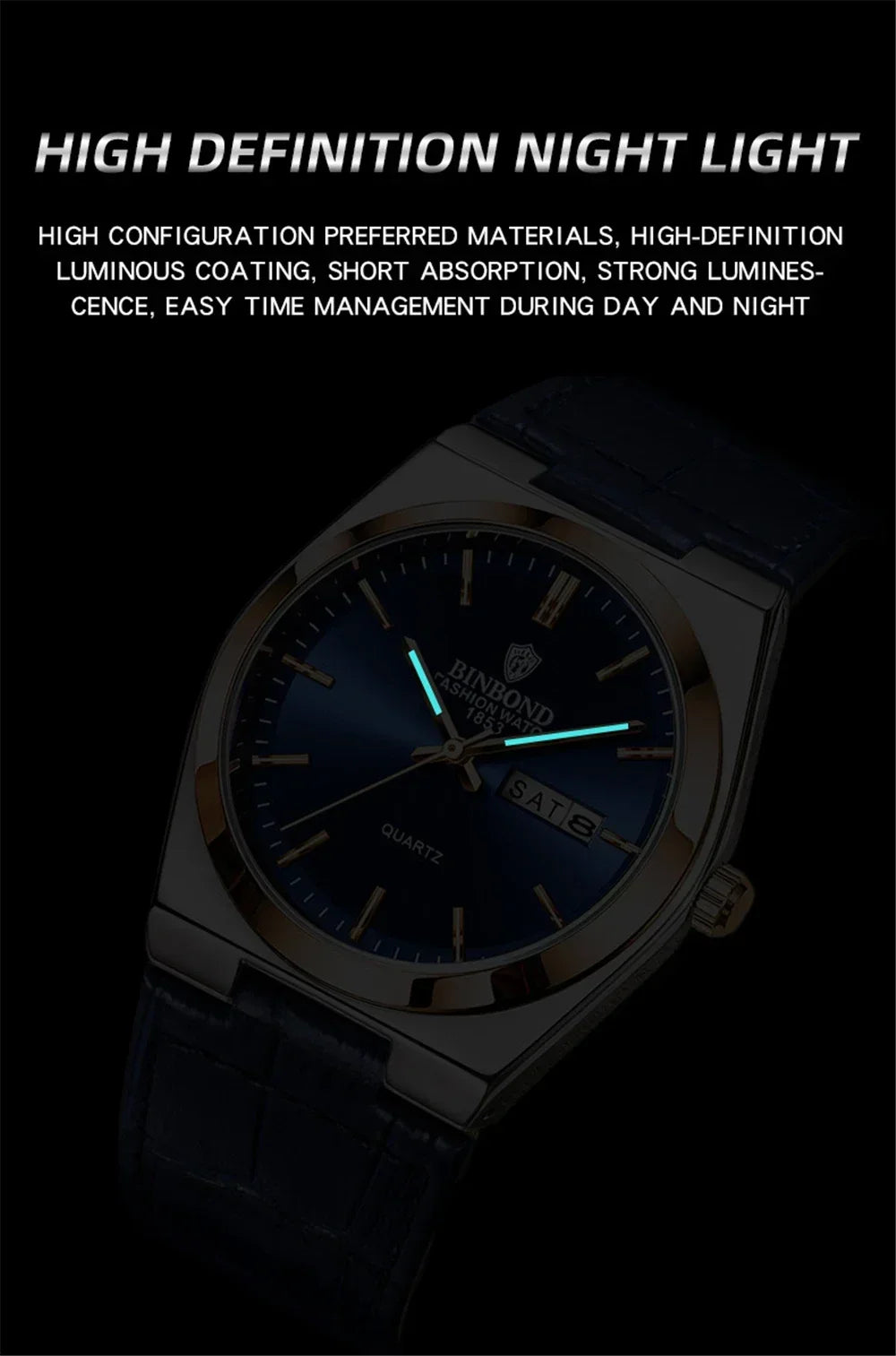 2026 Casual Business Leather Fashion Quartz Wristwatches Gold Clock Men Luxury Watch Automatic Watches Mens Gifts Montre Homme