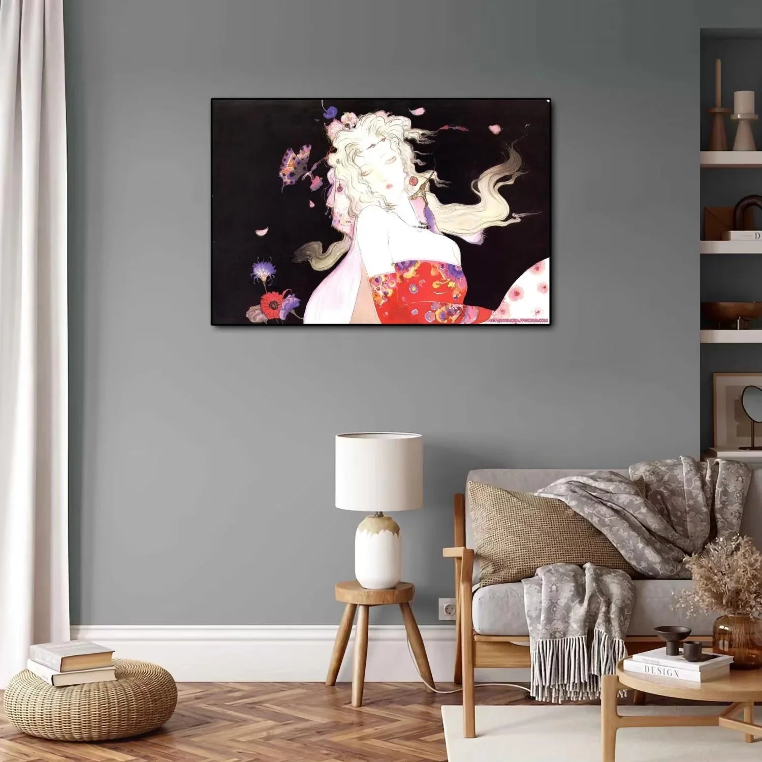 Yoshitaka Amano Final Fantasy Wall Art Canvas Anime Poster Print - Image 4