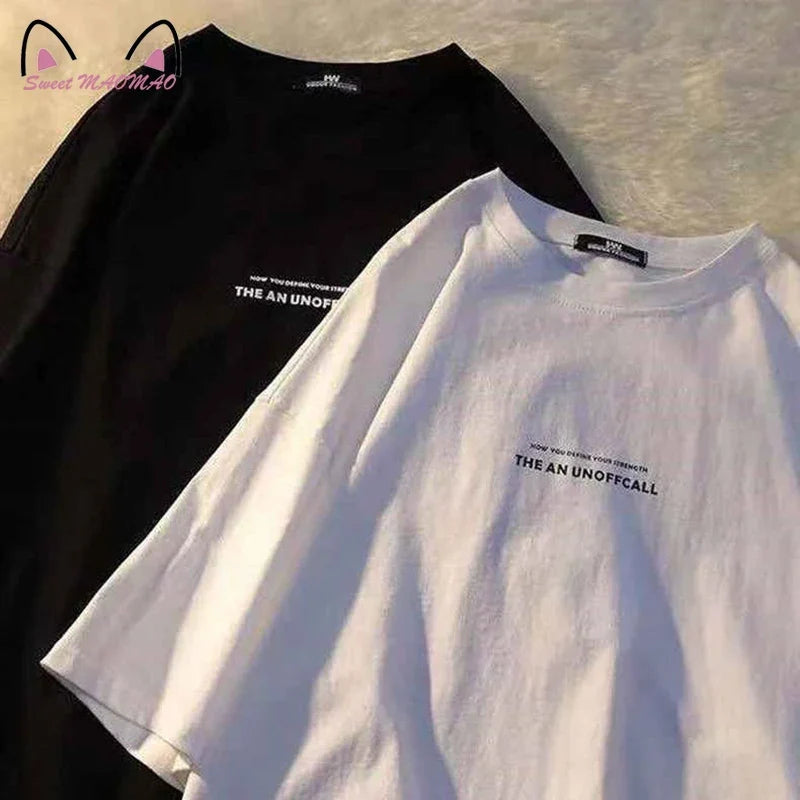 Men's Summer Letter Print T-Shirt