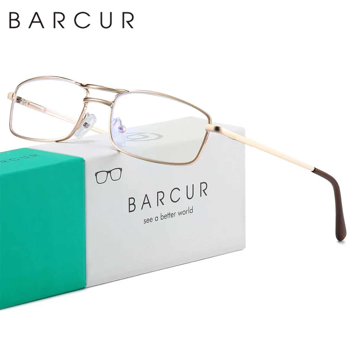 HD Reading Glasses Lightweight Metal Frame Business Style