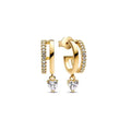 European New Cross Sunflower Gold Color Stud Earrings, Fit Women's Festival Exquisite Charm Jewelry Gifts  925 Silver