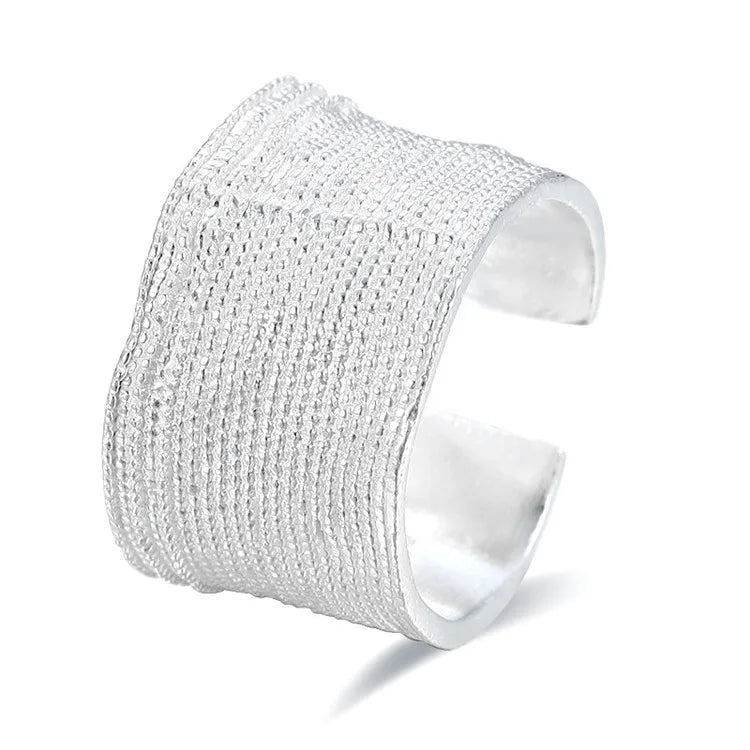 925 Sterling Silver Irregular Geometry Rings For Women Jewelry Accessories Wholesale   Jewellery