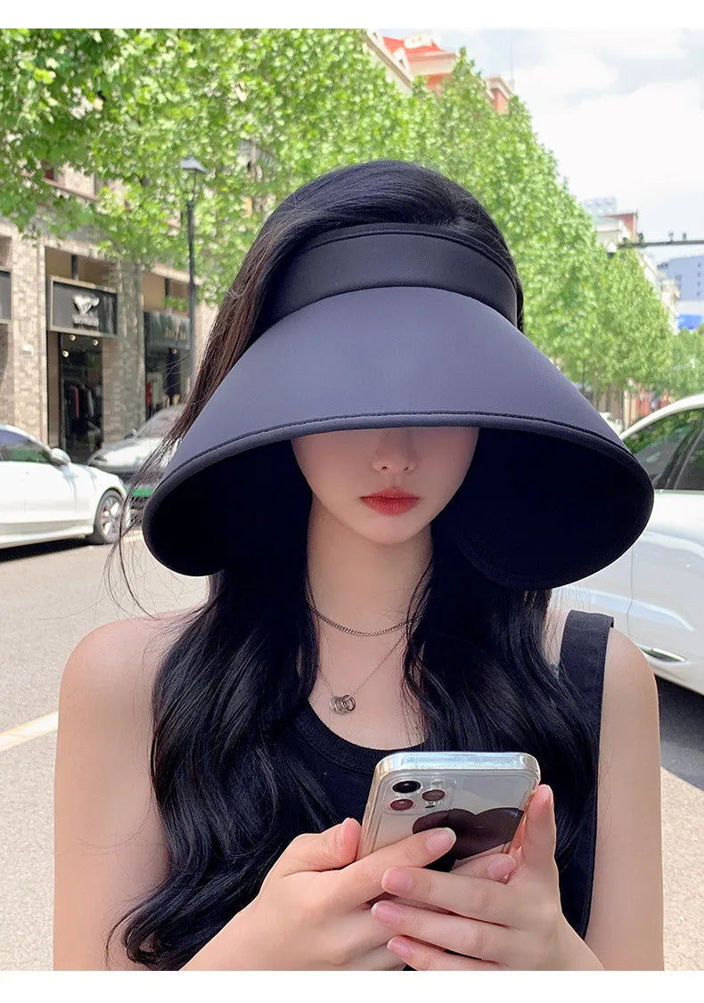 Wide Brim Floppy Sun Visor Hat for UV Protection - Image 3