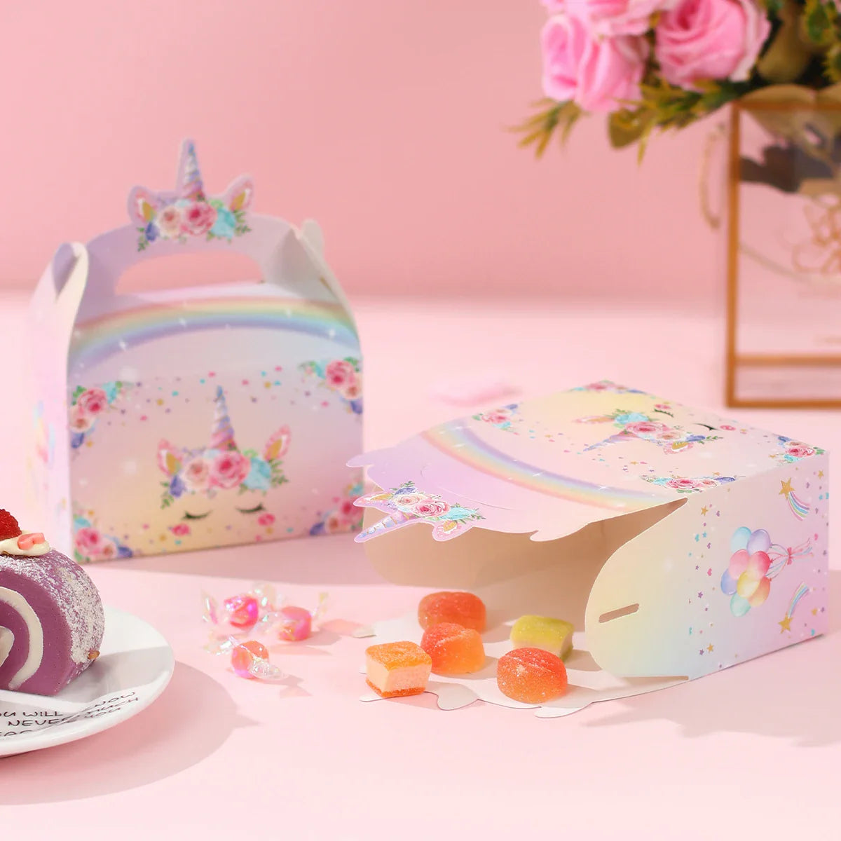 Unicorn Gift Boxes Birthday Party Decoration Kids Unicorn Party Favor Boxes Baby Shower Birthday Party Decorations Supplies