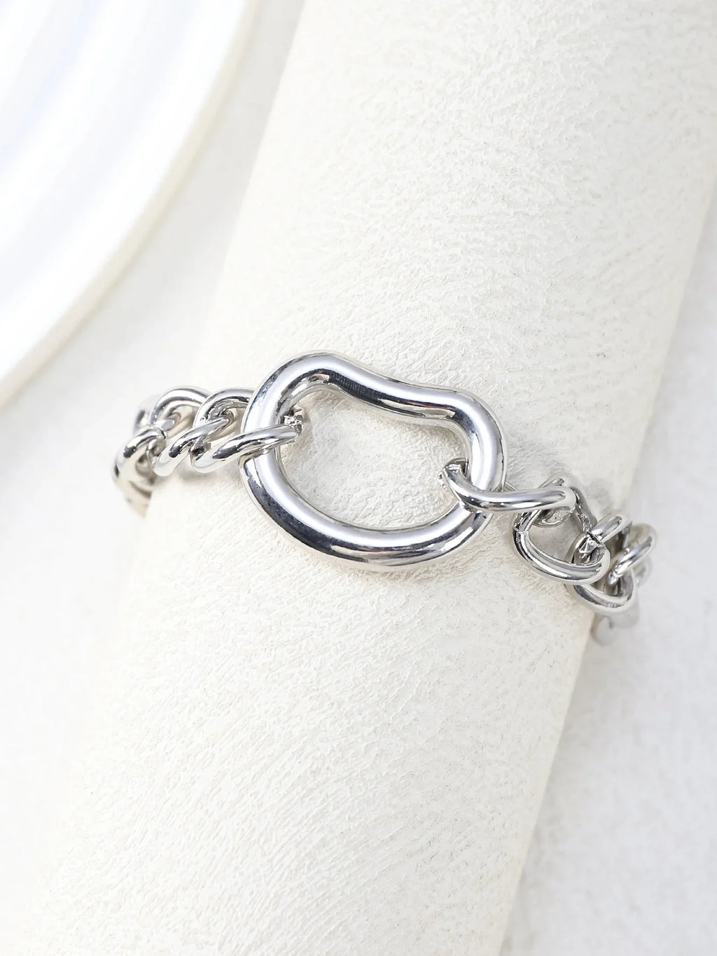 Irregular Geometric Circle Chain Bracelets for Women Fashion Gold Silver Color Stainless Steel Bracelet Waterproof Jewelry