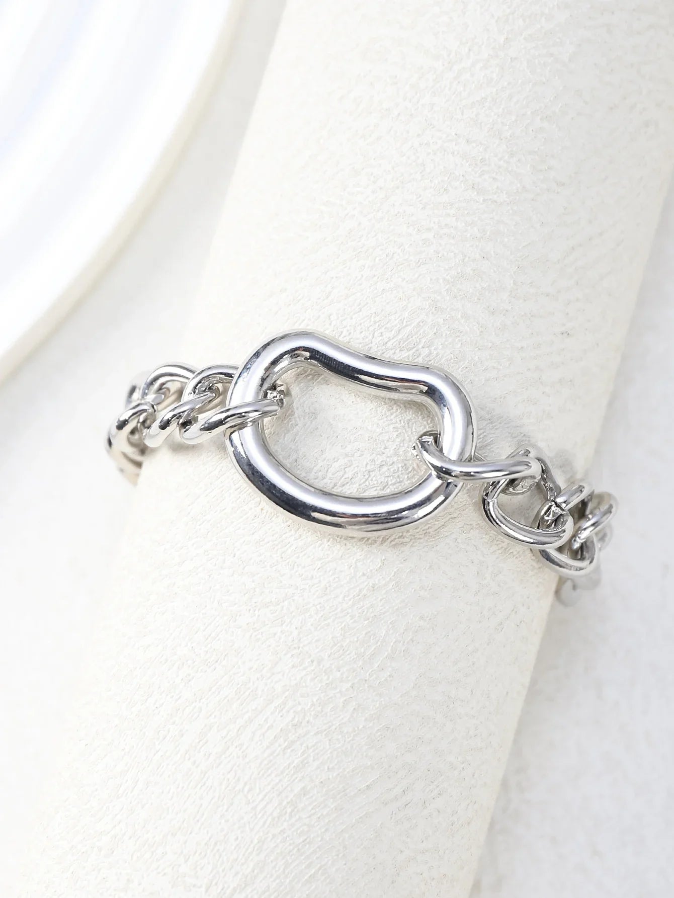 Irregular Geometric Circle Chain Bracelets for Women Fashion Gold Silver Color Stainless Steel Bracelet Waterproof Jewelry