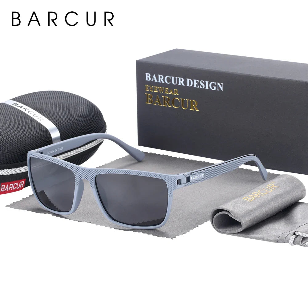 Sporty Polarized Square Fishing and Travel Sunglasses