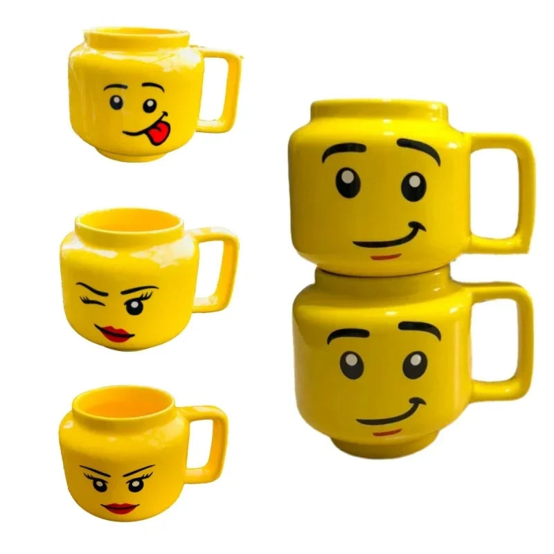 Cute Design Face Expression Ceramic Mug Christmas Gift Box Funny  Mug Ideal Gift for New Year Creative and Unique Gift