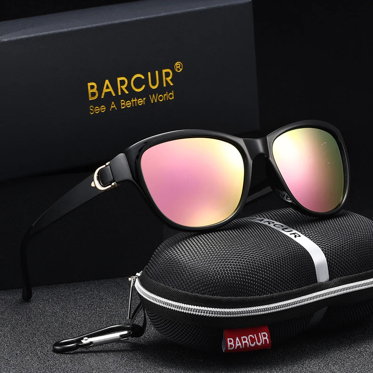 Men's Polarized Gradient Sunglasses with Stainless Steel Frame
