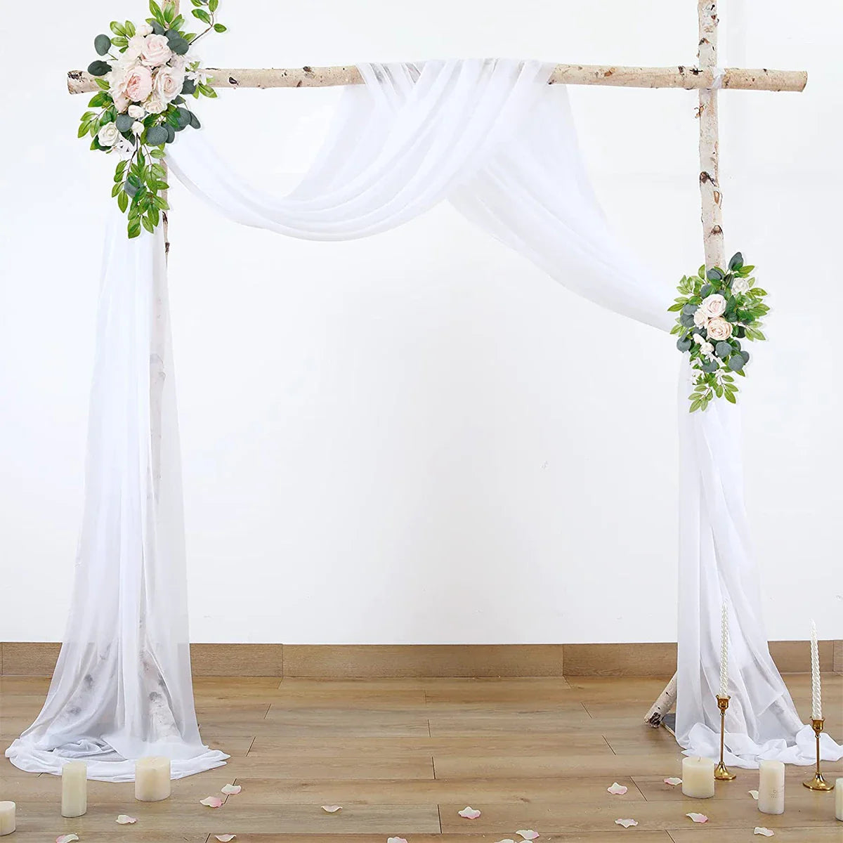 Wedding Arch Drape Chiffon Fabric Draping Curtain Drapery Wedding Birthday Party Decor Draping Ceremony Reception Hanging Decor