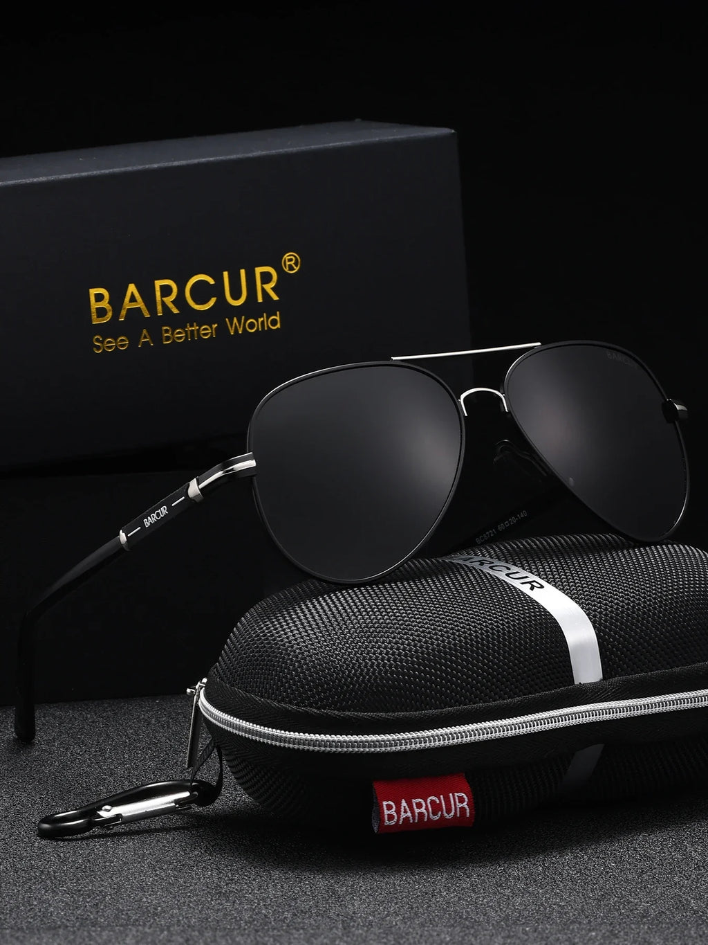 Oversized Pilot Sunglasses with Polarized TAC Lenses and Steel