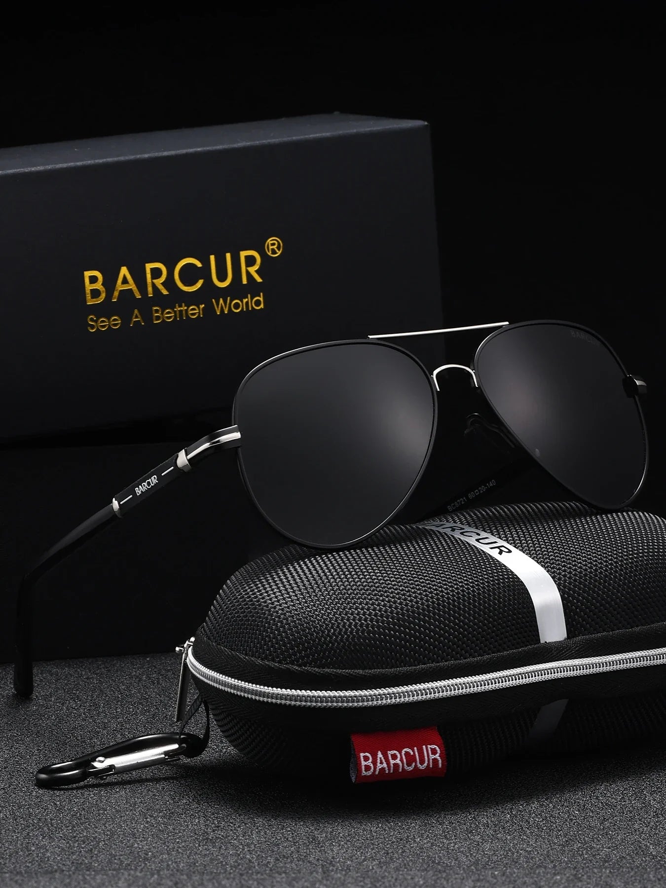 Oversized Pilot Sunglasses with Polarized TAC Lenses and Steel