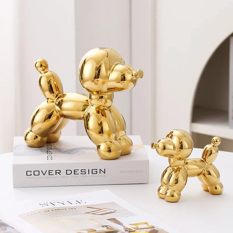 Ceramic Guest Dog Figurine Home Decor room Decoration Accessories Office Nordic Animal Decorative Sculptures  Figurines