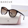 Transparent Cat Eye Sunglasses with Polarized UV400 Lenses
