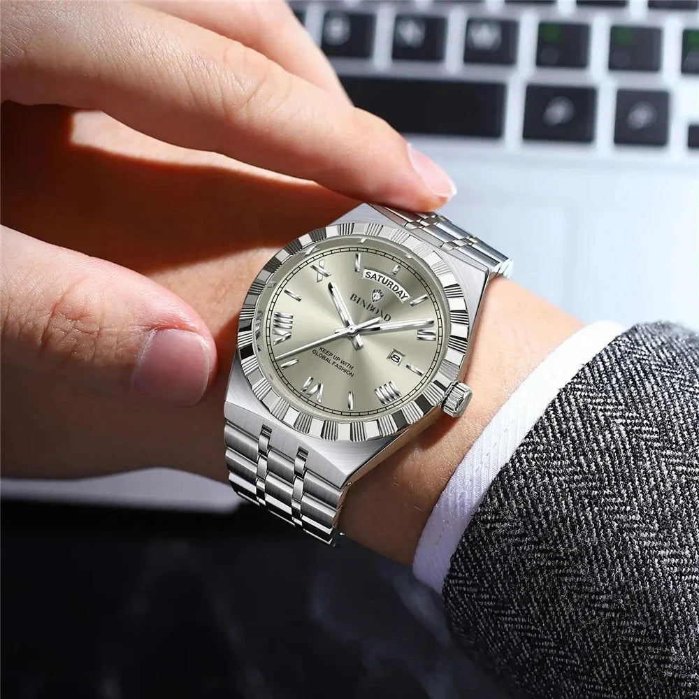 New Waterproof Luxury Sports Movement Mens Watches For Man Gifts Fashion Quartz Wristwatches Automatic Watch Men Digital Clock