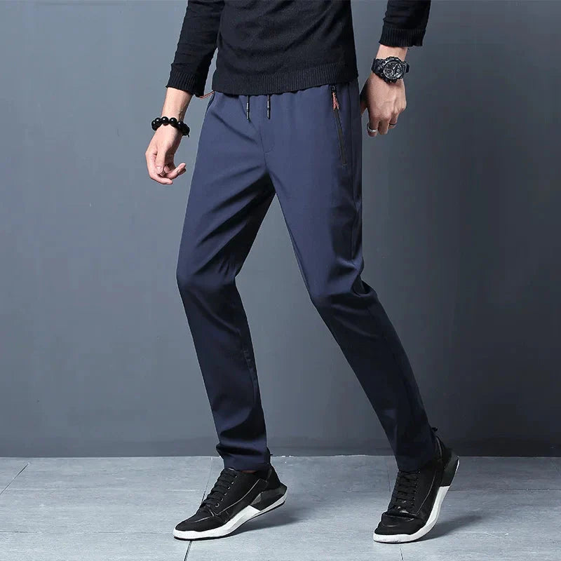 Men's Stretch Slim Fit Cargo Jogger Pants - Elastic Waist