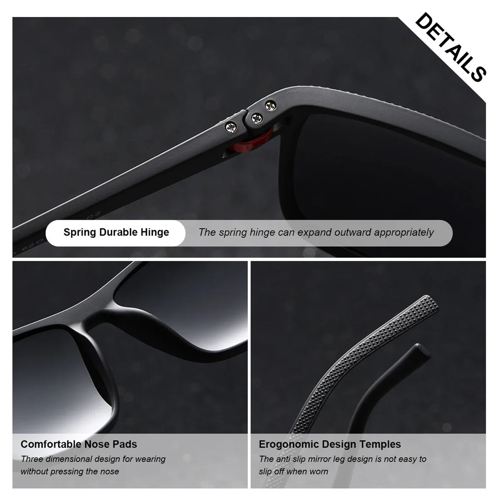 Trendy Square Polarized Sunglasses for Women White Pink Frame