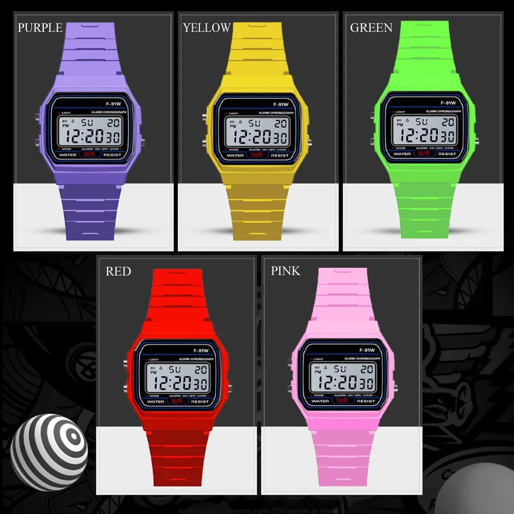 Men's Military LED Digital Watch, Sport Silicone Band, Water Resistant