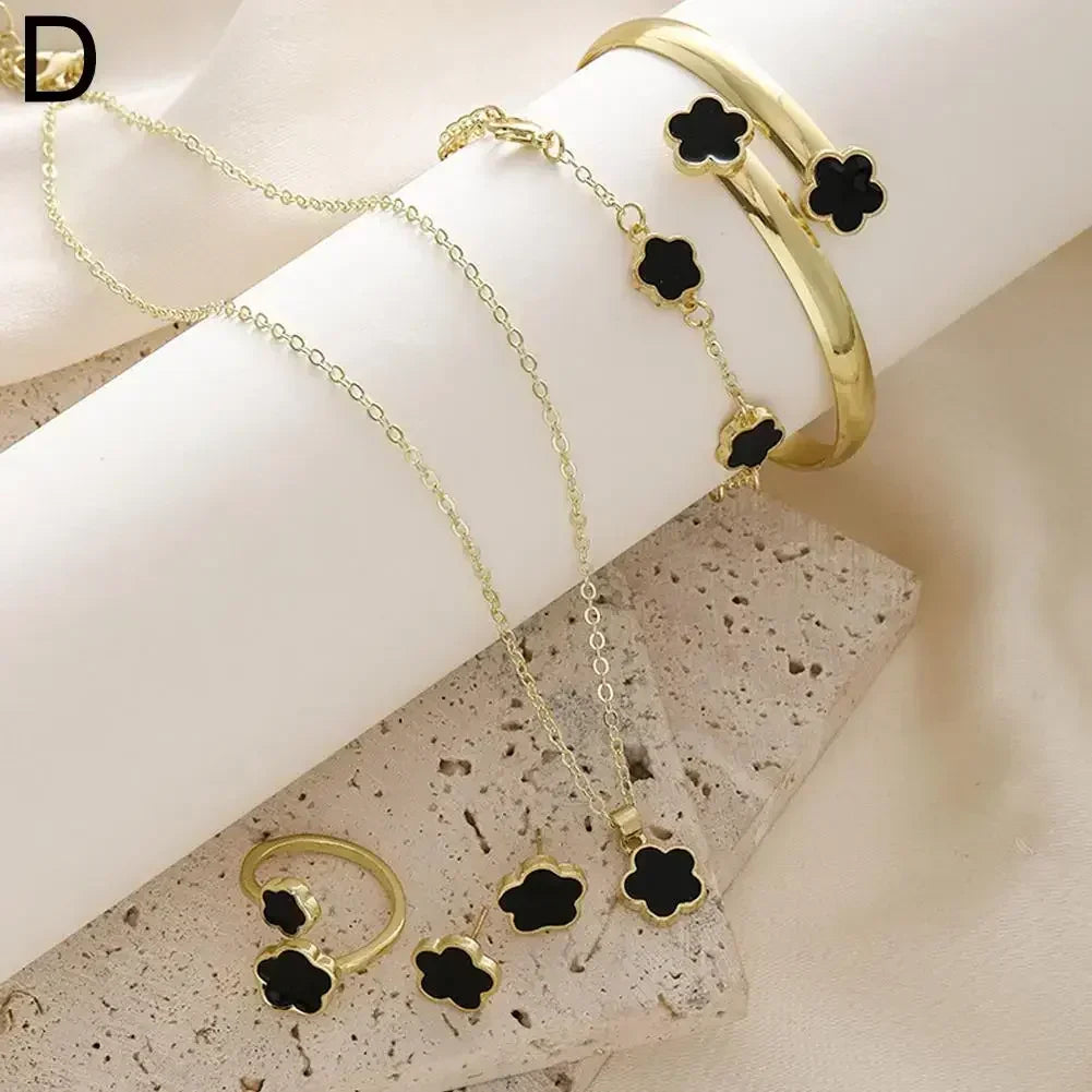 Plum Blossom Plant Five Leaf Flower Five Piece Set