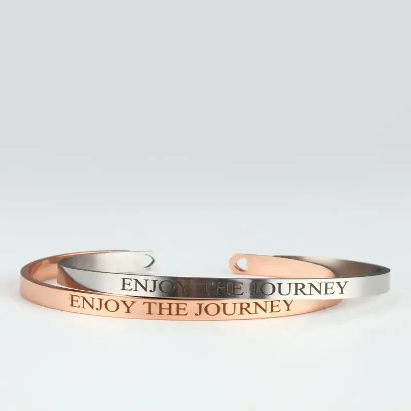 Customized Coordinate Engraved Name Text Heart Hole Cuff Bangle Personalized Bar Necklace Stainless Steel Bracelet Men Women Gif