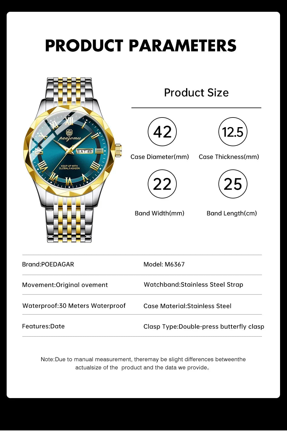 Men's Minimalist Quartz Leisure Watch – Waterproof Sport Watch