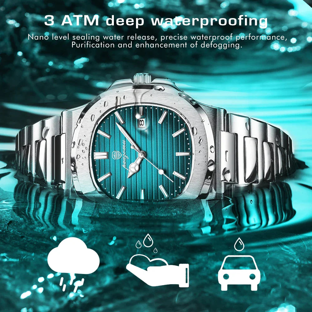 2026 New Men Watch Quartz Waterproof Male Clock Business Watch Mens Watches Top Brand Luxury Watch Men Chronograph reloj hombre